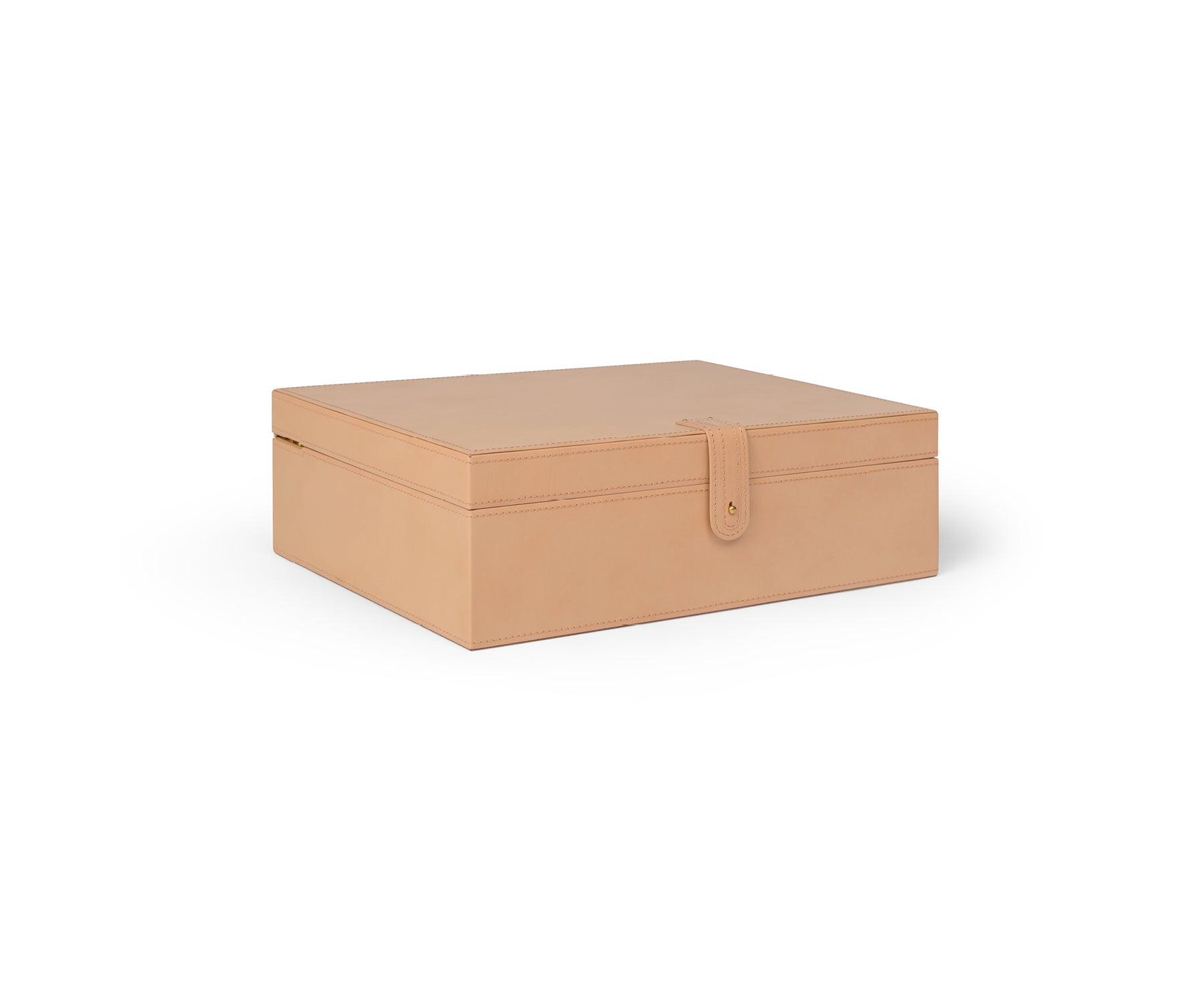 Buy Nude Tesoro Jewellery Box - Eco-Friendly Bonded Leather - Taamaa