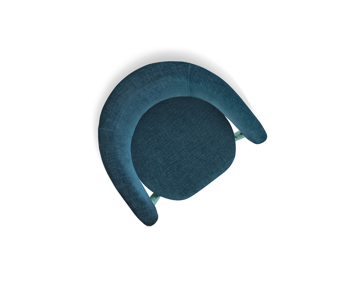 Arc Lounge Chair, Aqua