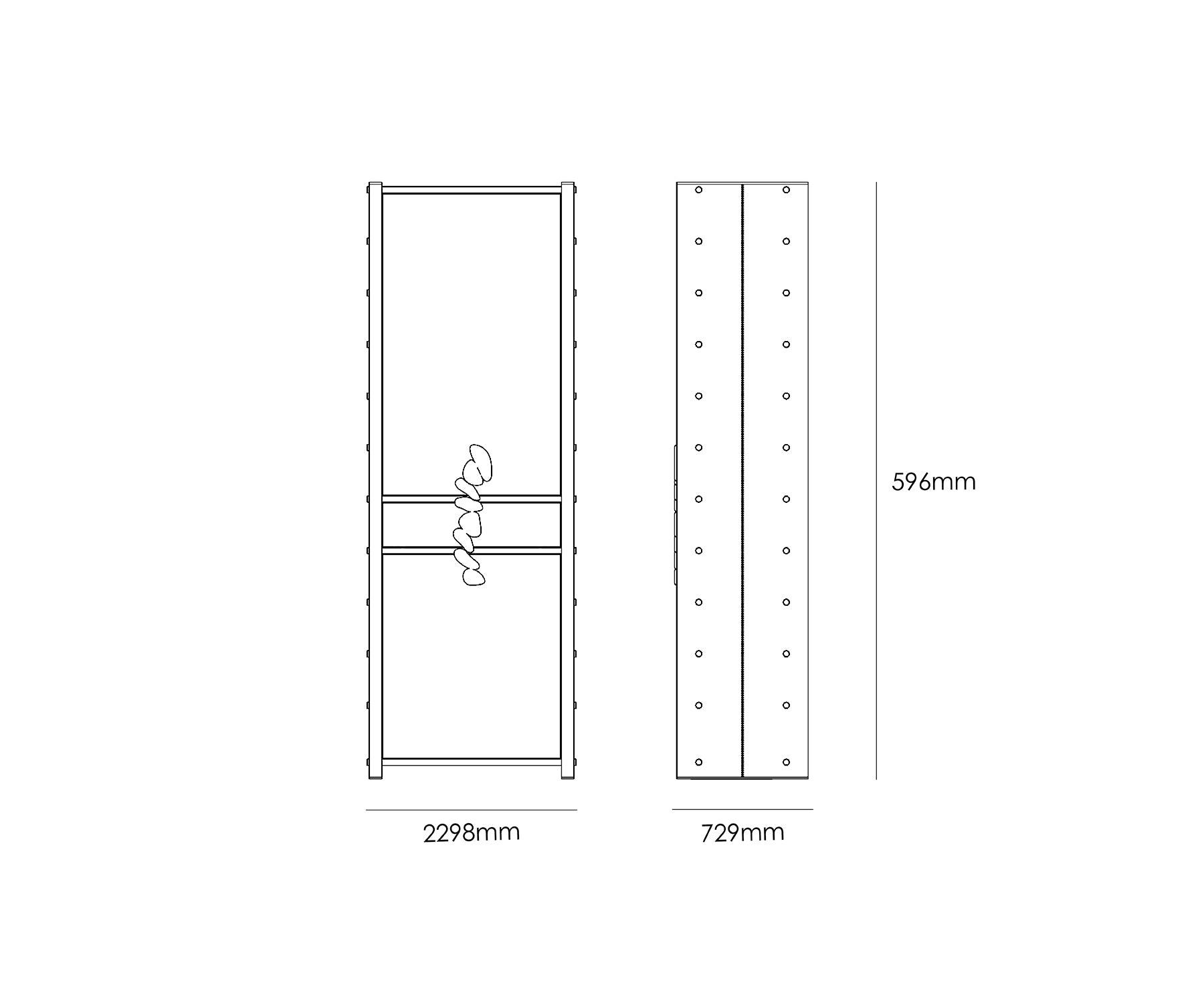 Benta Bar Cabinet - Dimensions - Taamaa