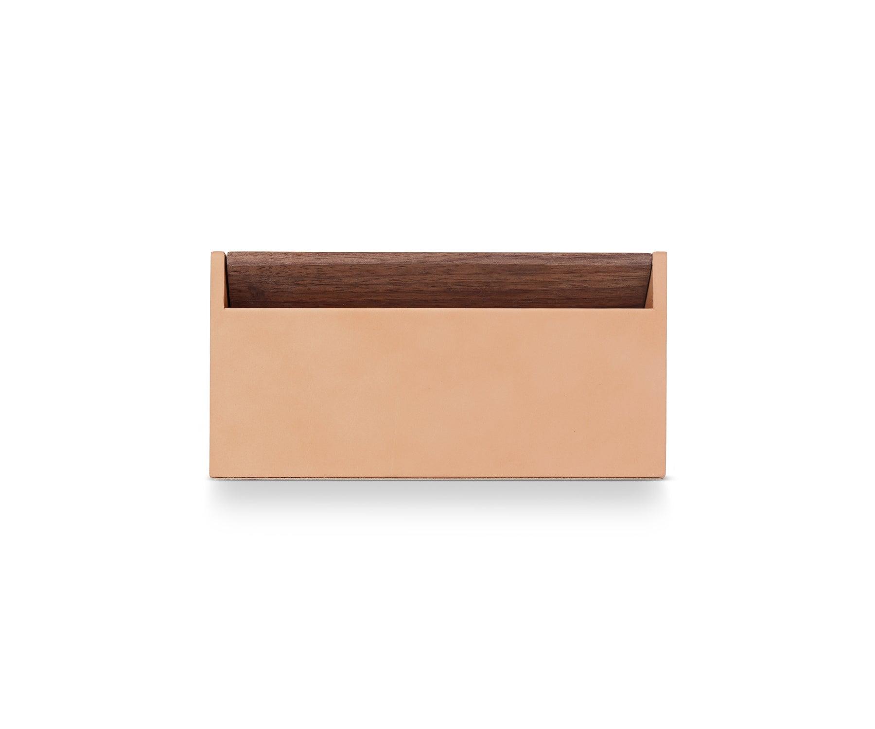 Buy Nude Tino Watch Organiser Box - Made from Bonded Leather and Walnut Wood - Taamaa