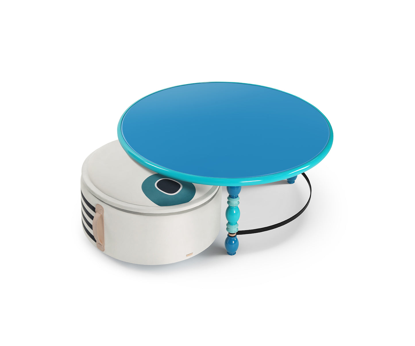 Eyo Center Table, Aqua