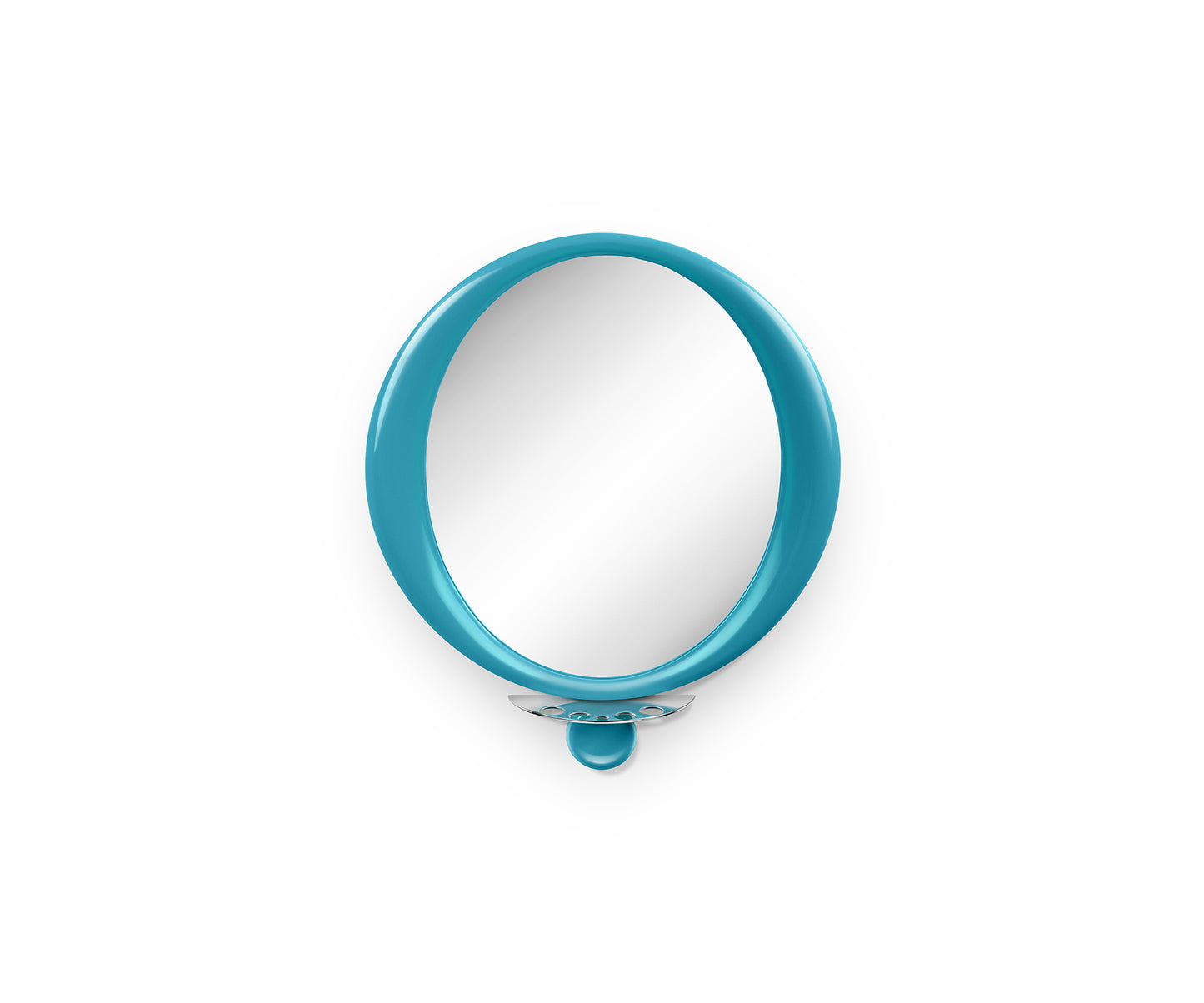 Halo dot wall mirror, Aqua
