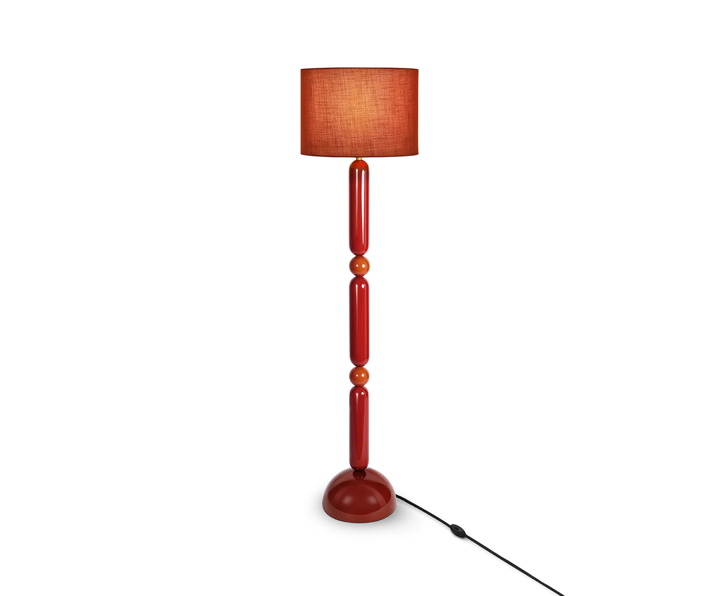 Spindle Floor Lamp, Rust