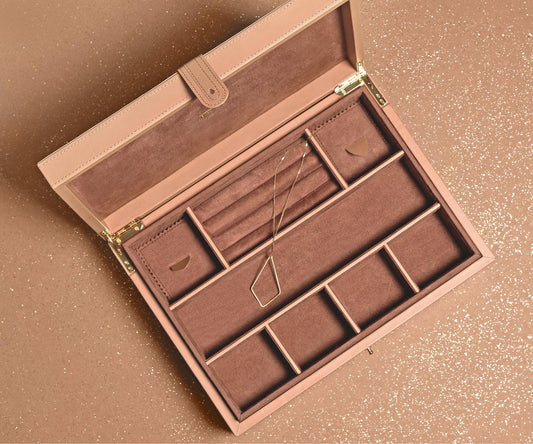 Buy Nude Tesoro Jewellery Box - Versatile Storage Compartments - Taamaa