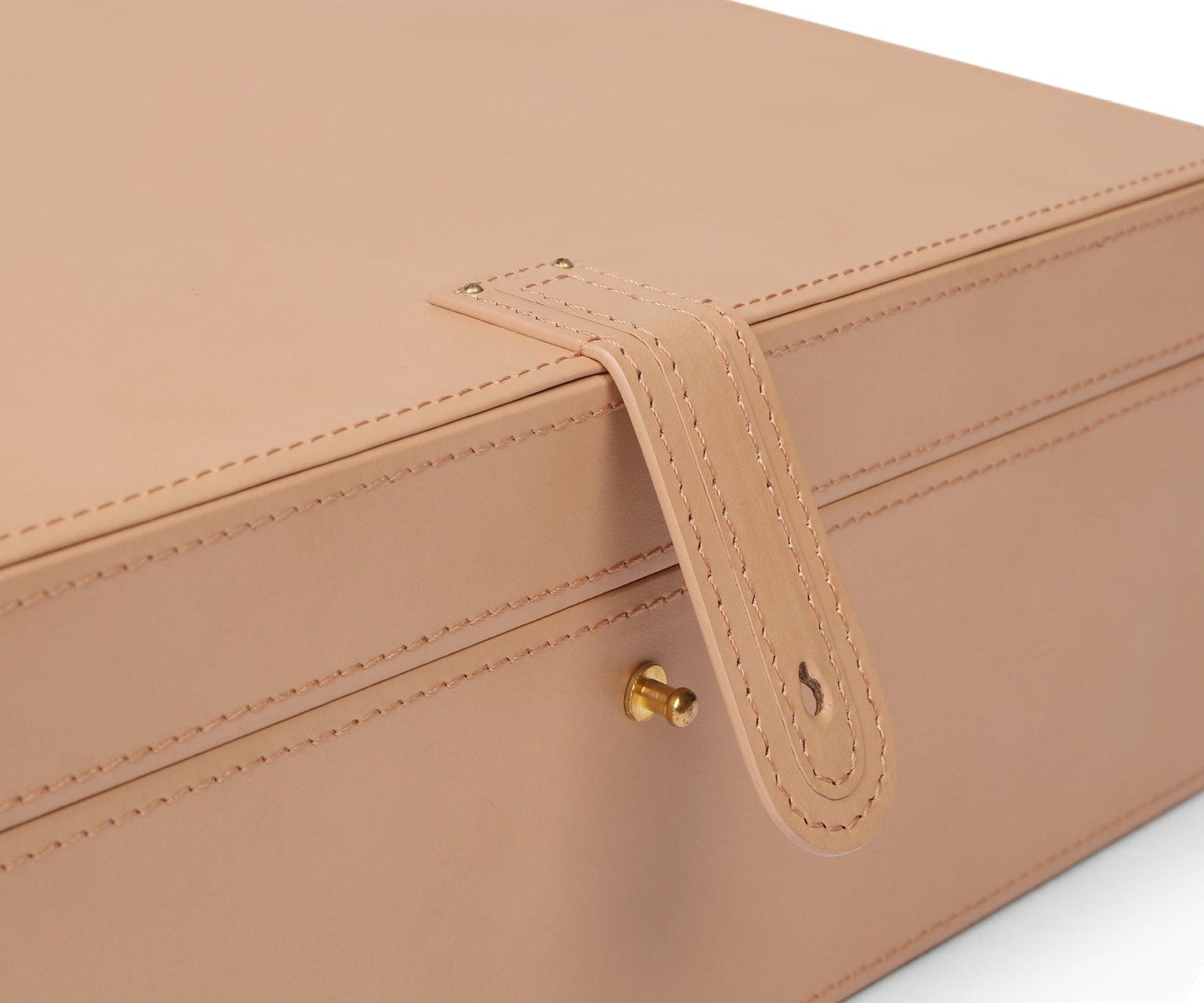 Buy Nude Tesoro Jewellery Box - Secure Brass Closing Pin - Taamaa
