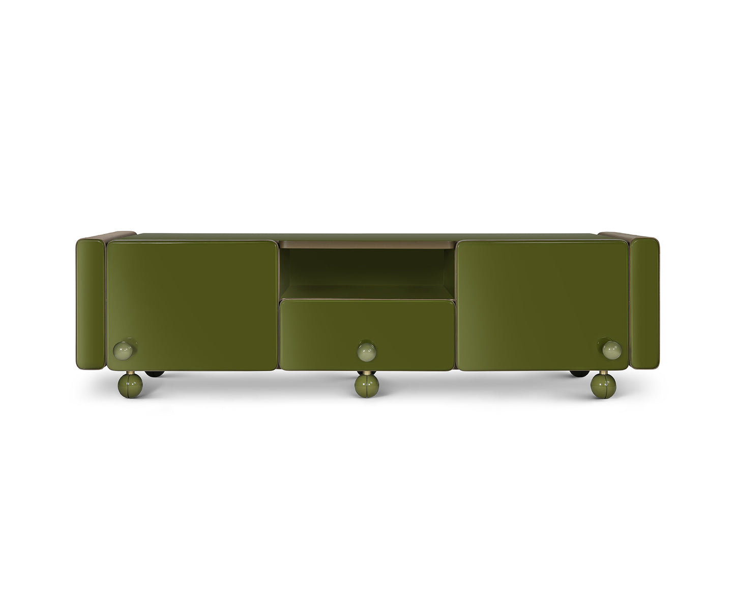 Bau media cabinet, Green