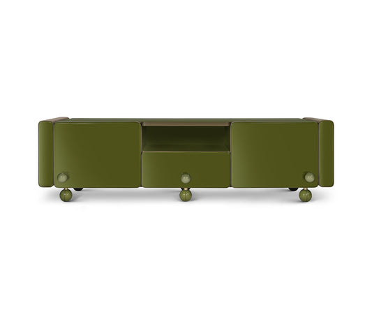 Bau media cabinet, Green