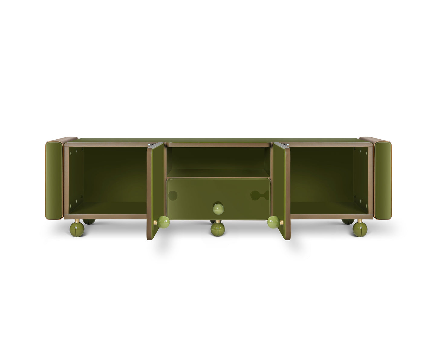 Bau media cabinet, Green