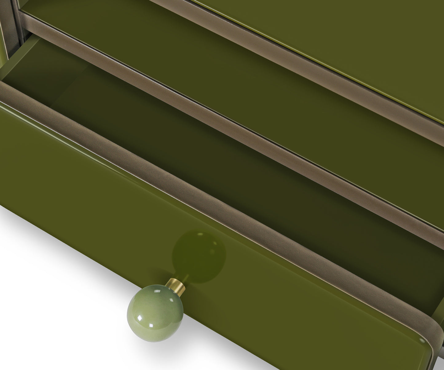 Bau media cabinet, Green