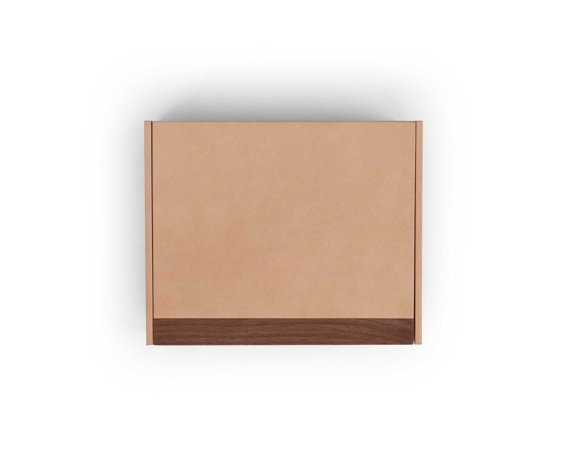 Buy Nude Tino Jewellery Box - Made from Walnut Wood and Bonded Leather -Taamaa
