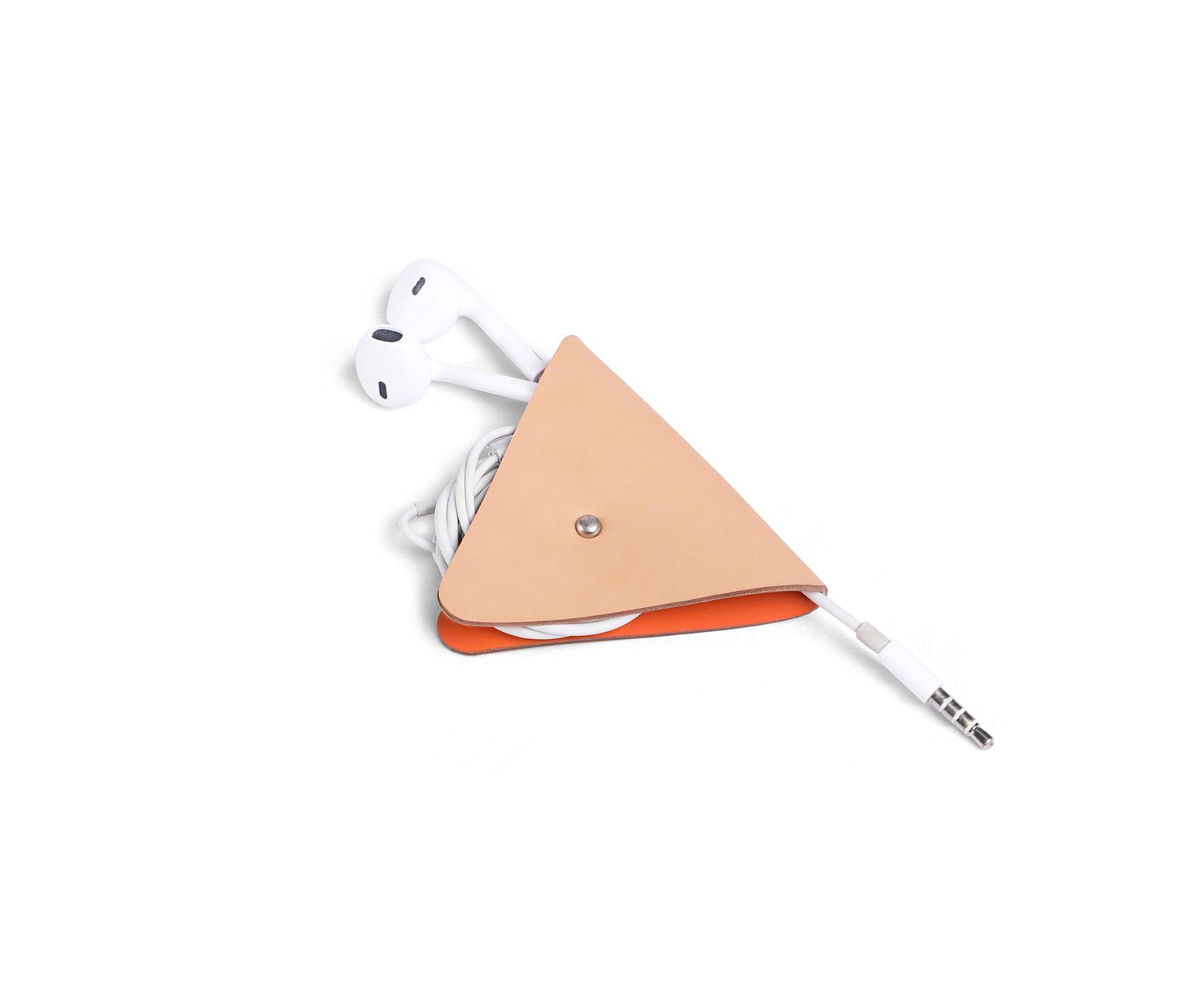 Buy Orange Curio Triangle Cord Manager - Earphone Manager - Taamaa
