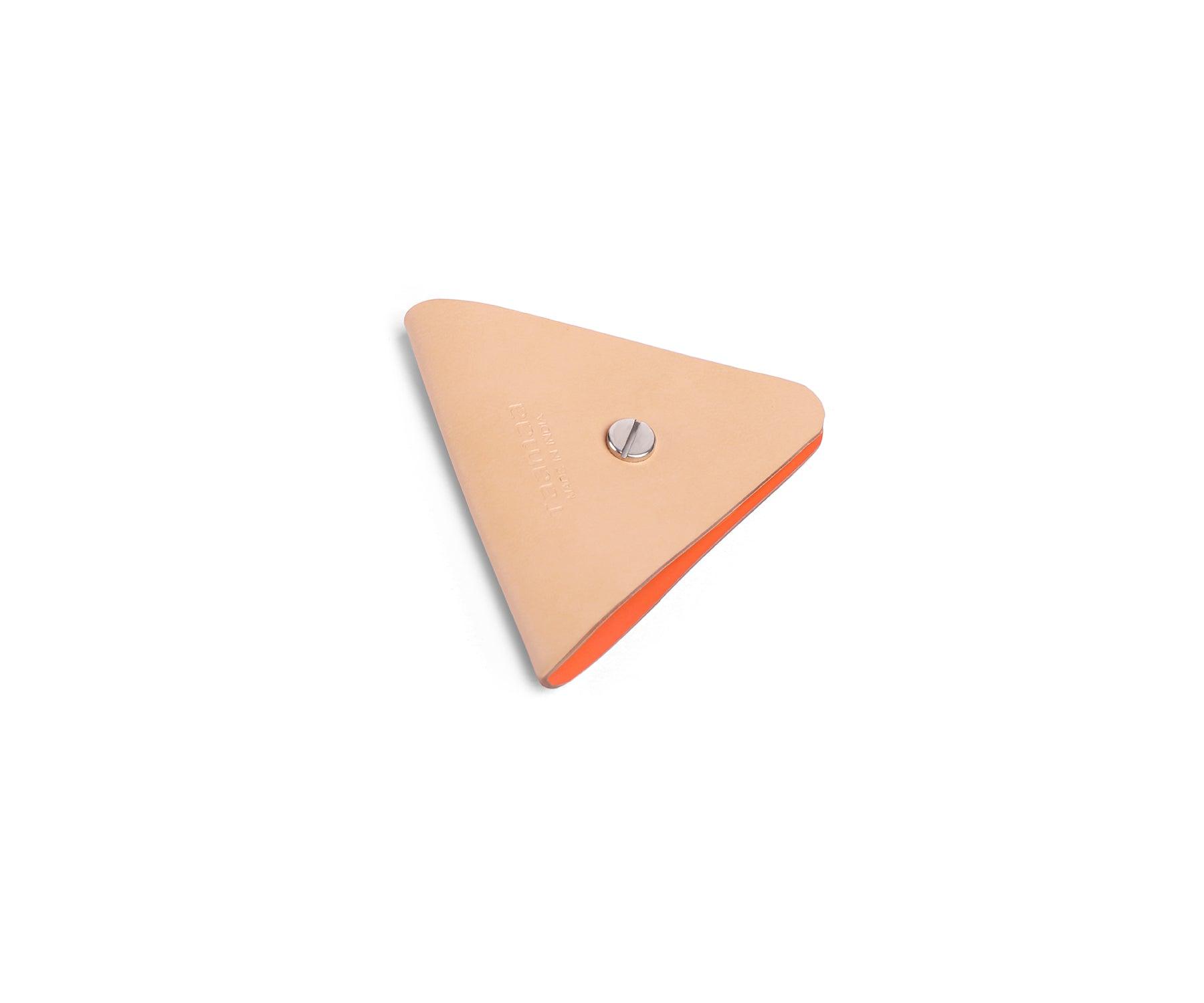 Buy Orange Curio Triangle Cord Manager - Eco-Friendly Leather - Taamaa