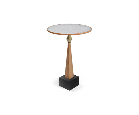 Equa Accent Table, Distressed Rust