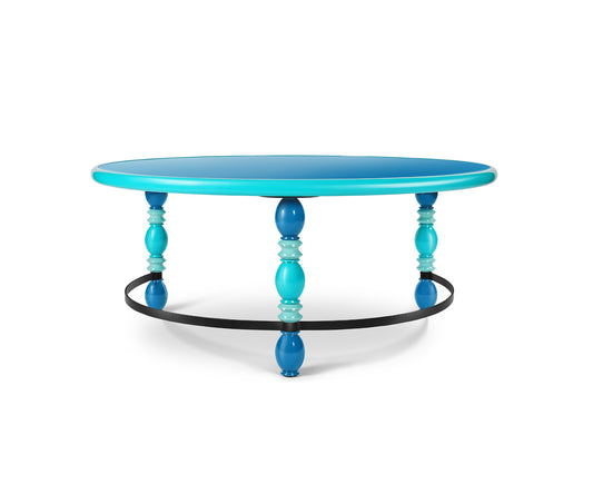 Eyo Center Table, Aqua