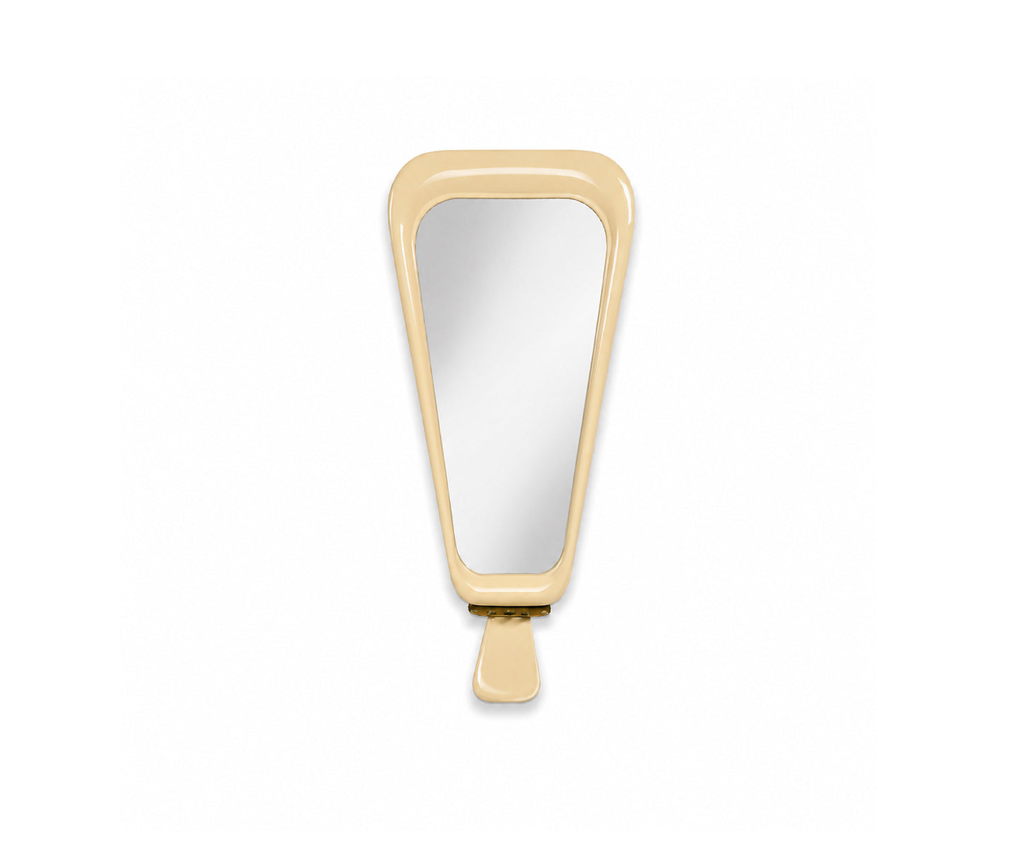 Halo brace wall mirror, Beige