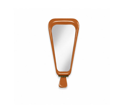 Halo brace wall mirror, Rust