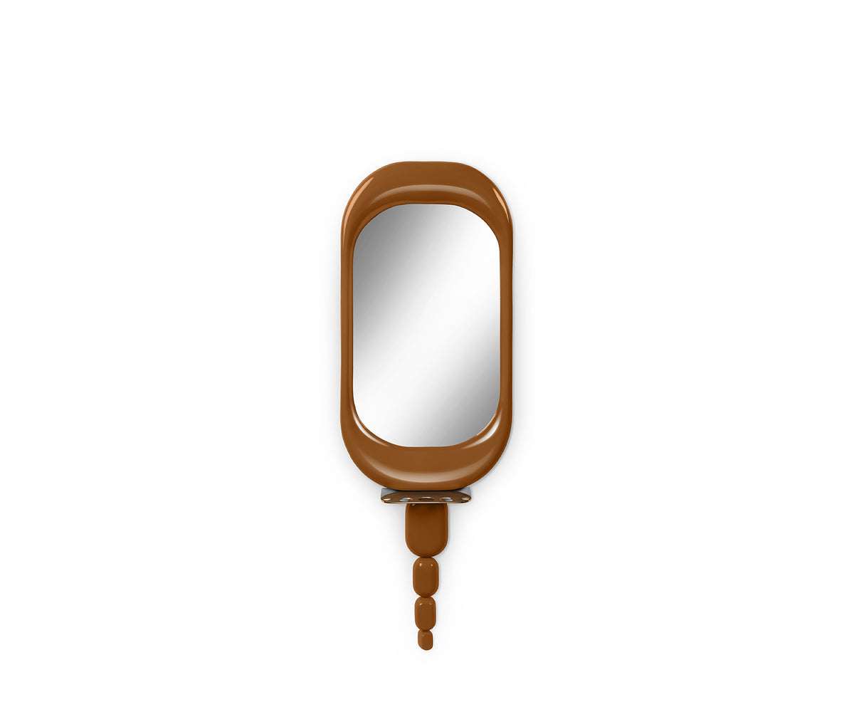 Halo I wall mirror, Beige