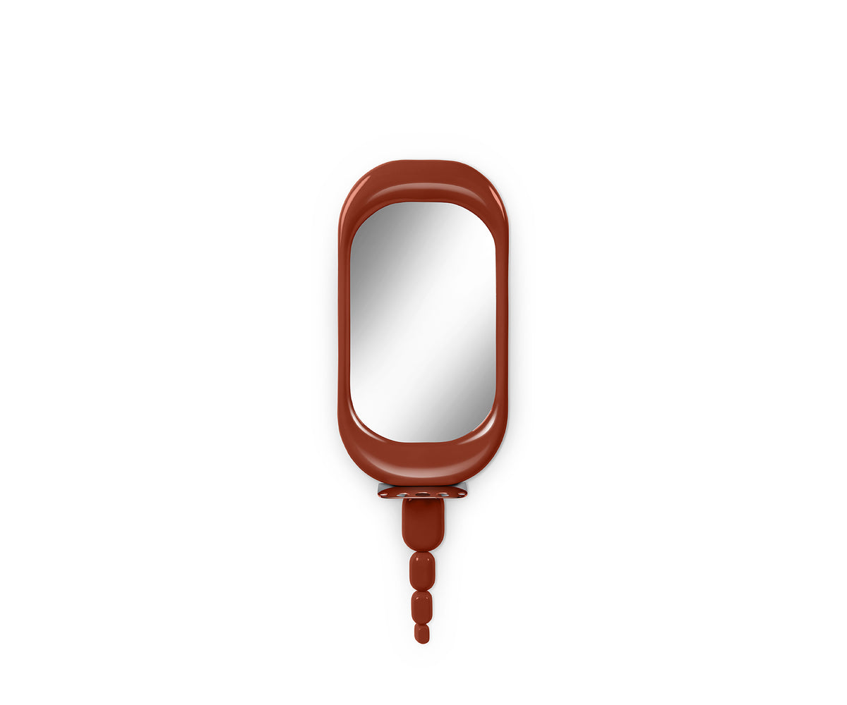 Halo I wall mirror, Rust