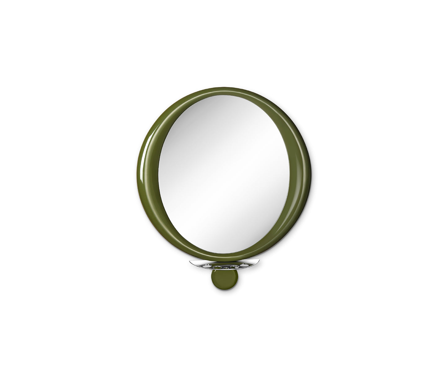 Halo dot wall mirror, Green
