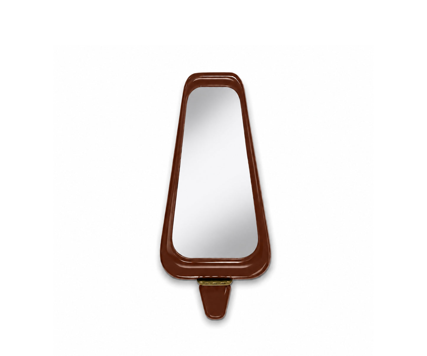 Halo semi wall mirror, Rust