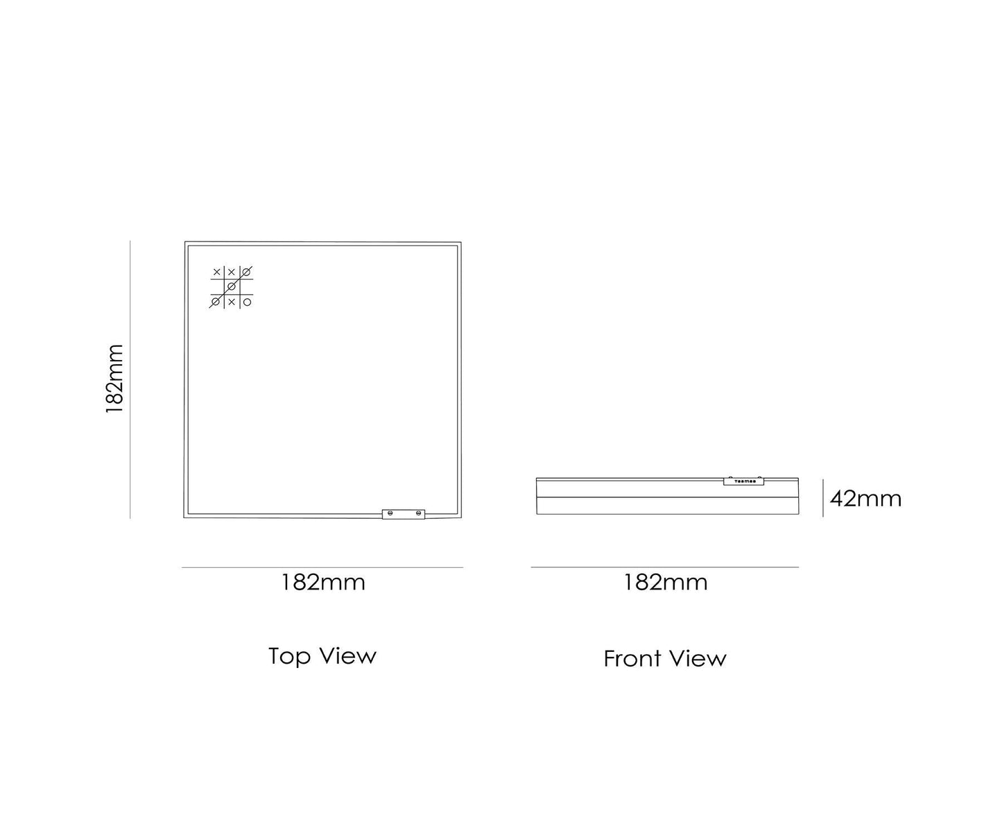 Dark Brown Tic Tac Toe Leisure Game