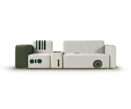 Modular 2 Seater Eyo Sofa, Green