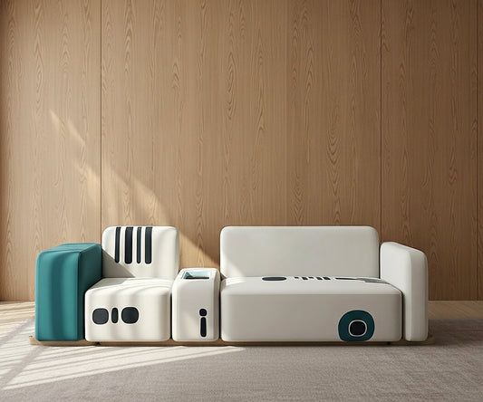Modular 2 Seater Eyo Sofa, Aqua