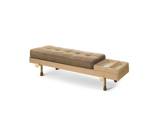 Roe Bench, Beige