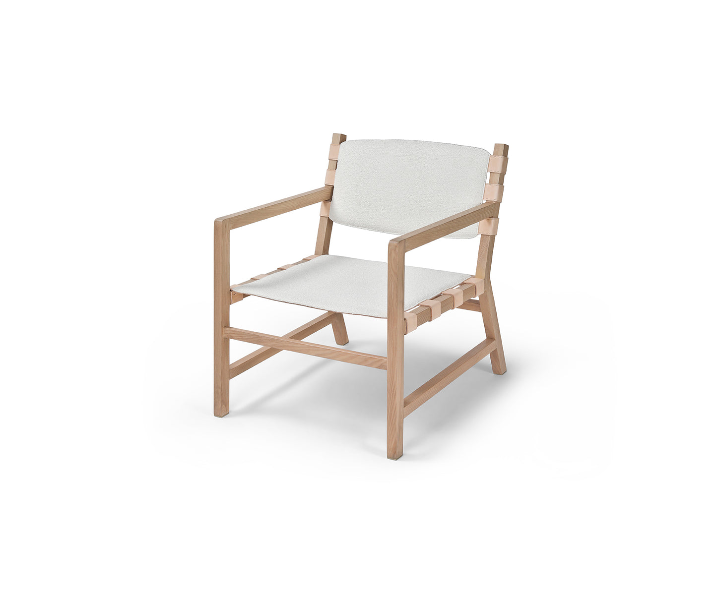 Sork Lounger Chair, Distressed Neutral