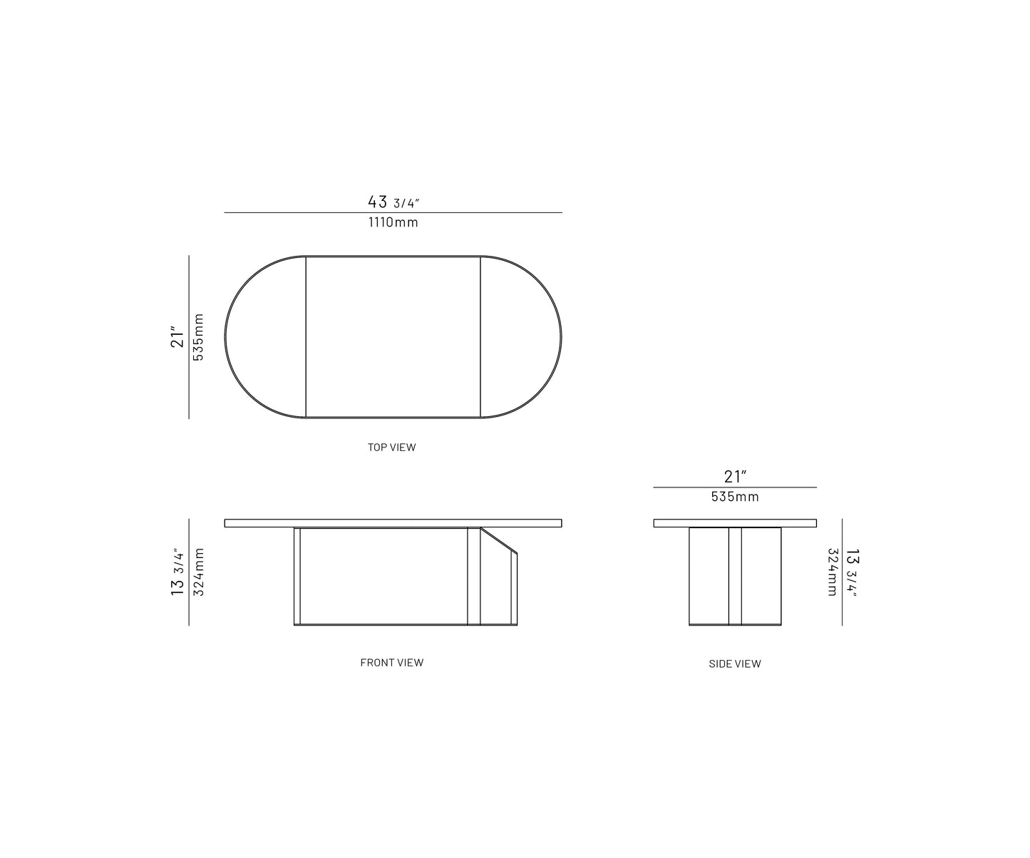 Tima Center Table, Neutral