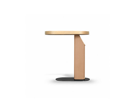 Tima Swan Side Table, Beige