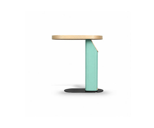 Tima Swan Side Table, Aqua