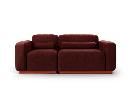 Tracey Modular 2 Seater Sofa, Rust 02