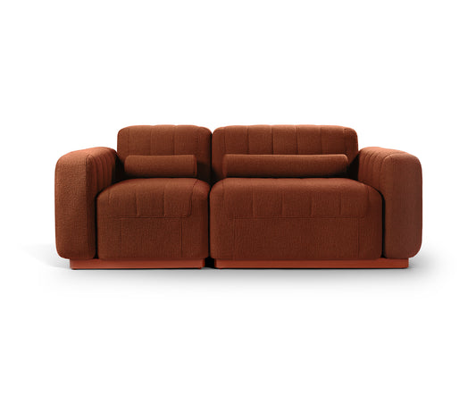 Tracey Modular 2 Seater Sofa, Rust 01