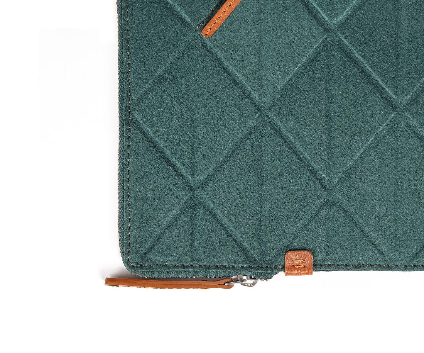 Buy Green Medium Sleeve Bag - Genuine Leather Detailing - Taamaa