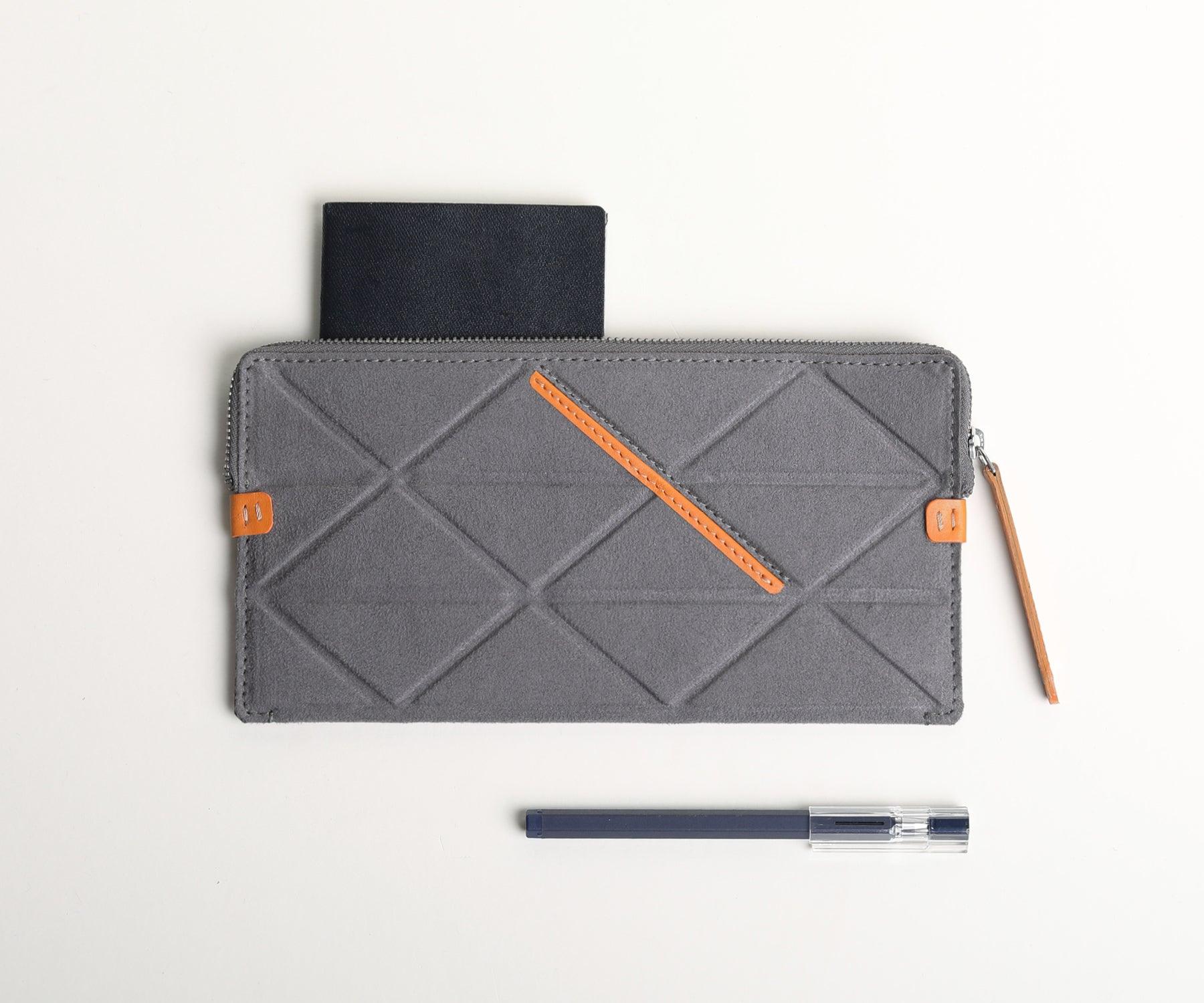 Buy Trigon Small Grey Sleeve Bag - Carry Travel Documents, Small Stationary, or Makeup - Taamaa