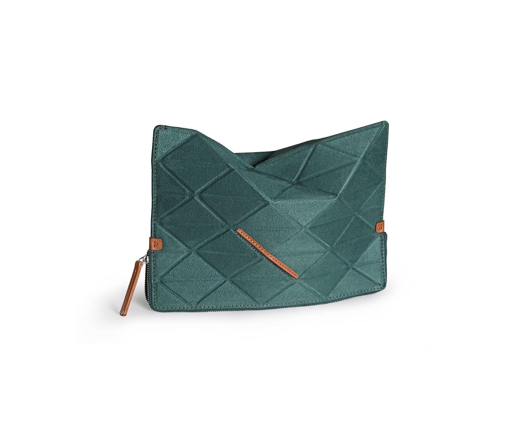 Buy Trigon Large Green Sleeve Bag - Triangular Module - Taamaa