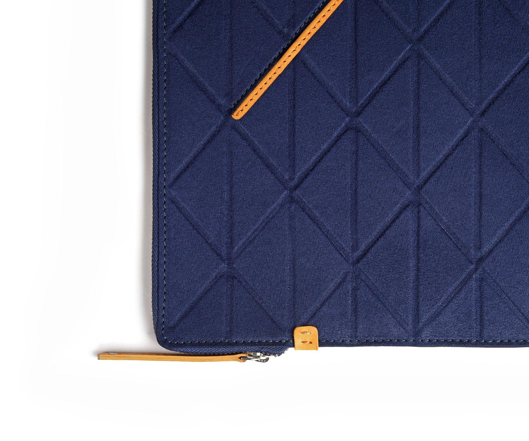 Buy Trigon Large Blue Sleeve Bag - Origami-inspired Design - Taamaa