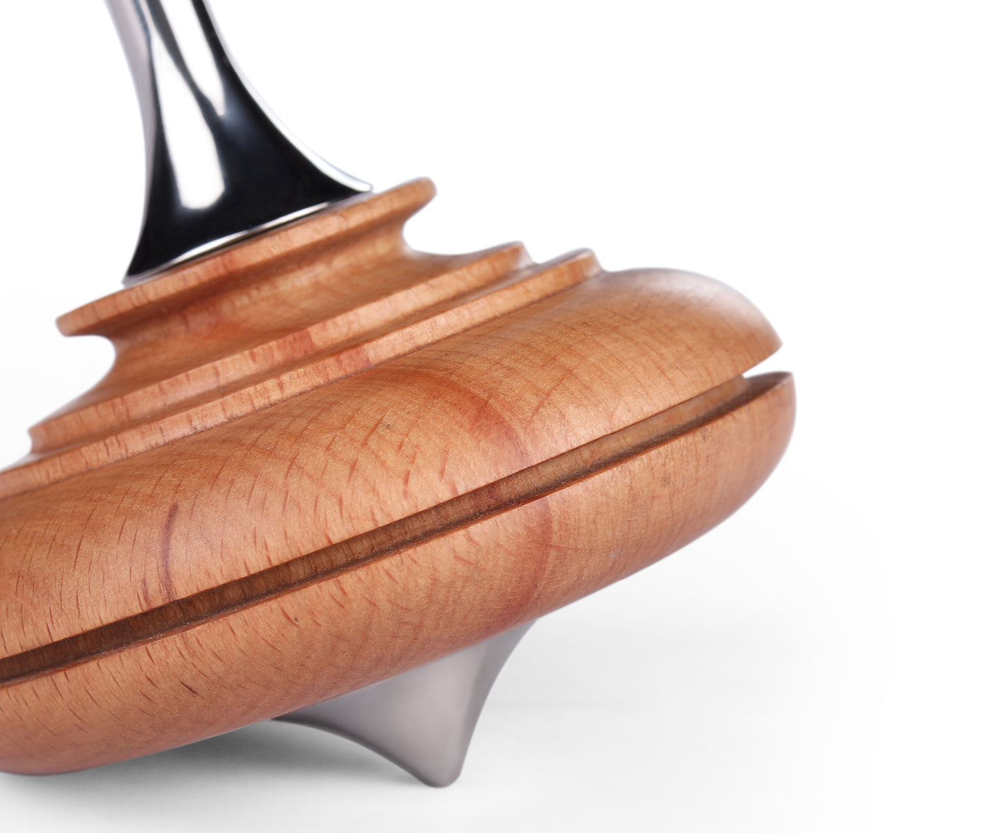 tip top tops is a well detail decor accessories in natural finish steam beach wood and stainless steel metal- by taamaa