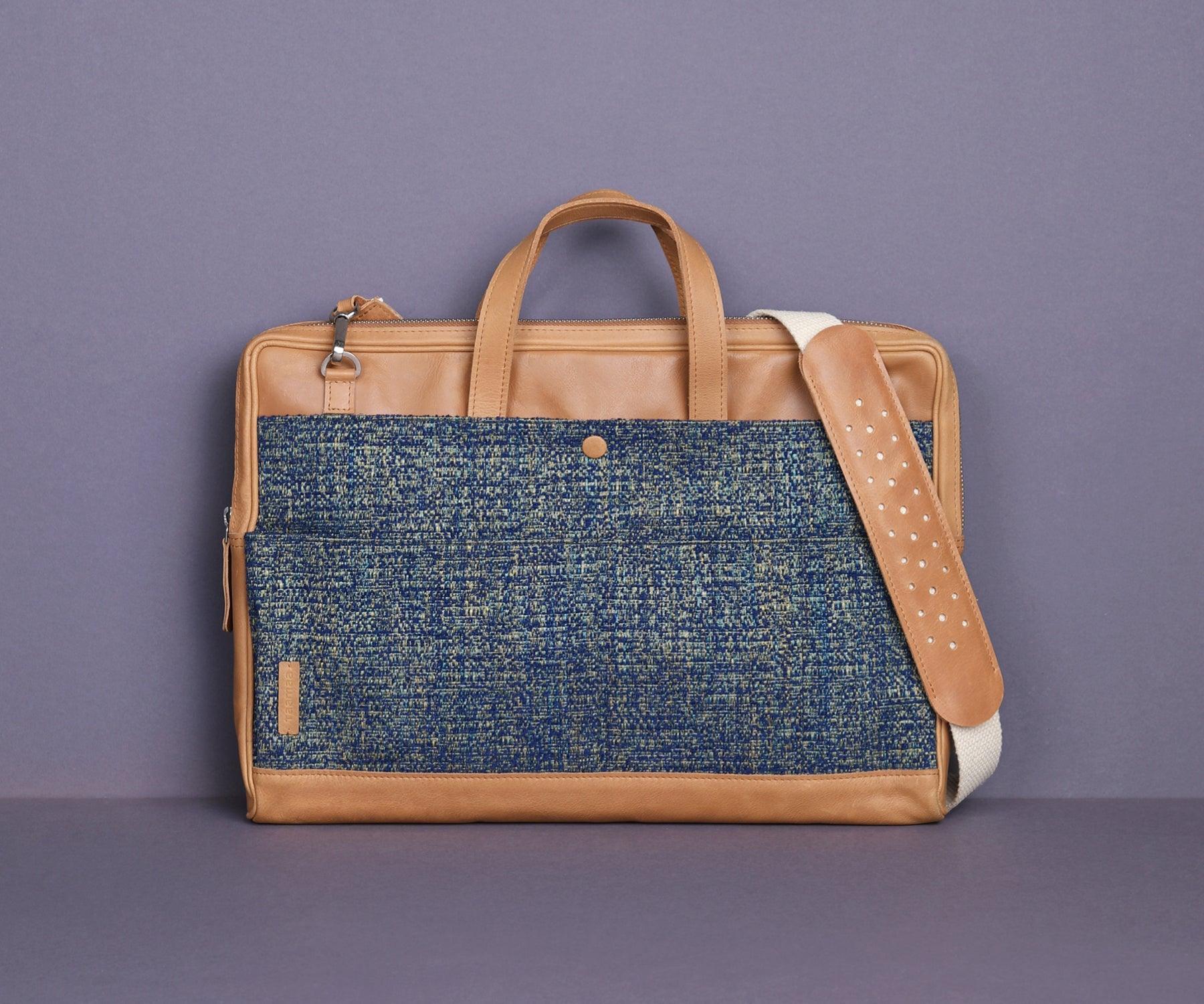 Buy Blue Kino Laptop Bag - Detachable Shoulder Strap - Taamaa