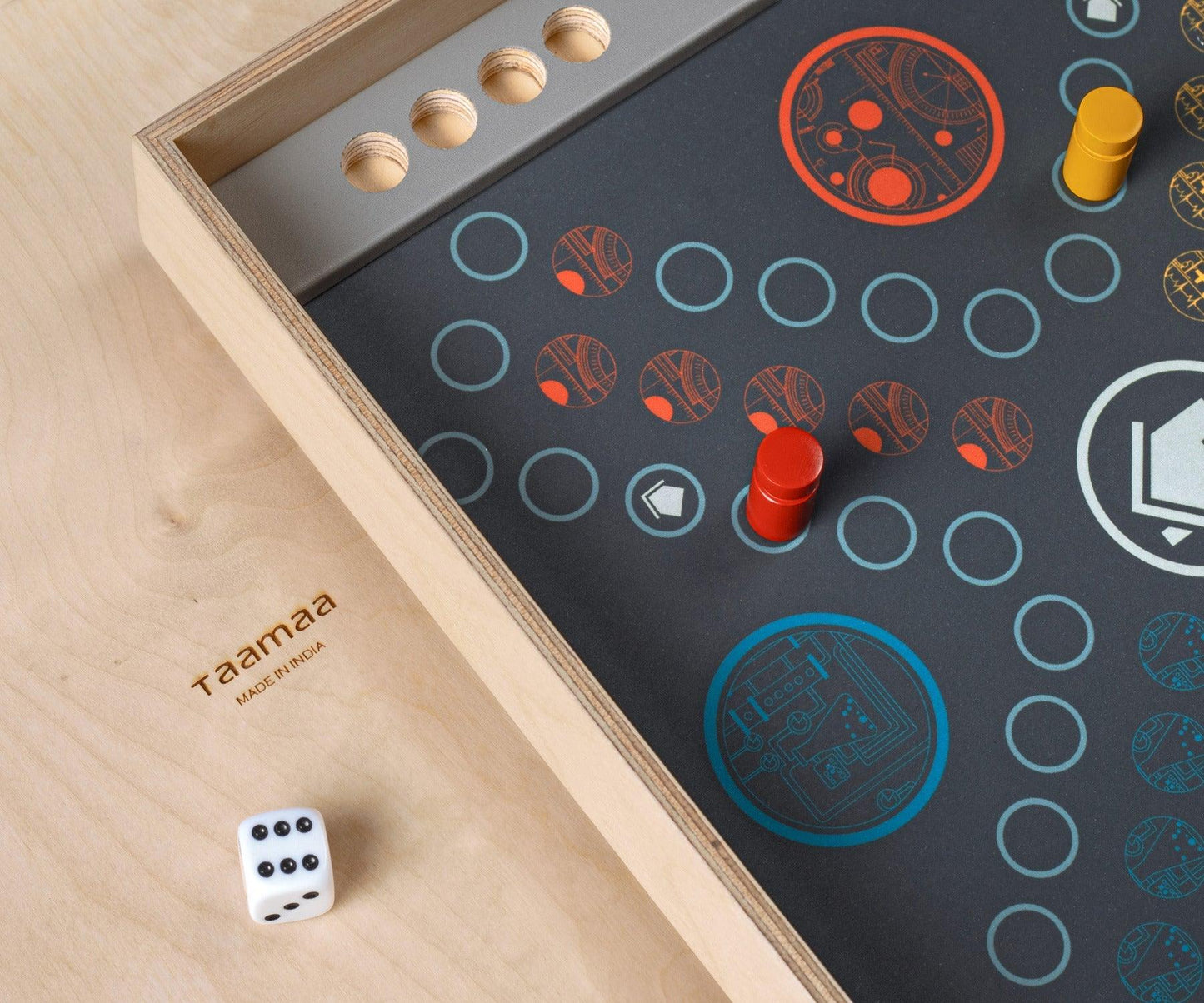 Buy Wooden Ludo Prisma Game - Coffee Table Decor - Taamaa